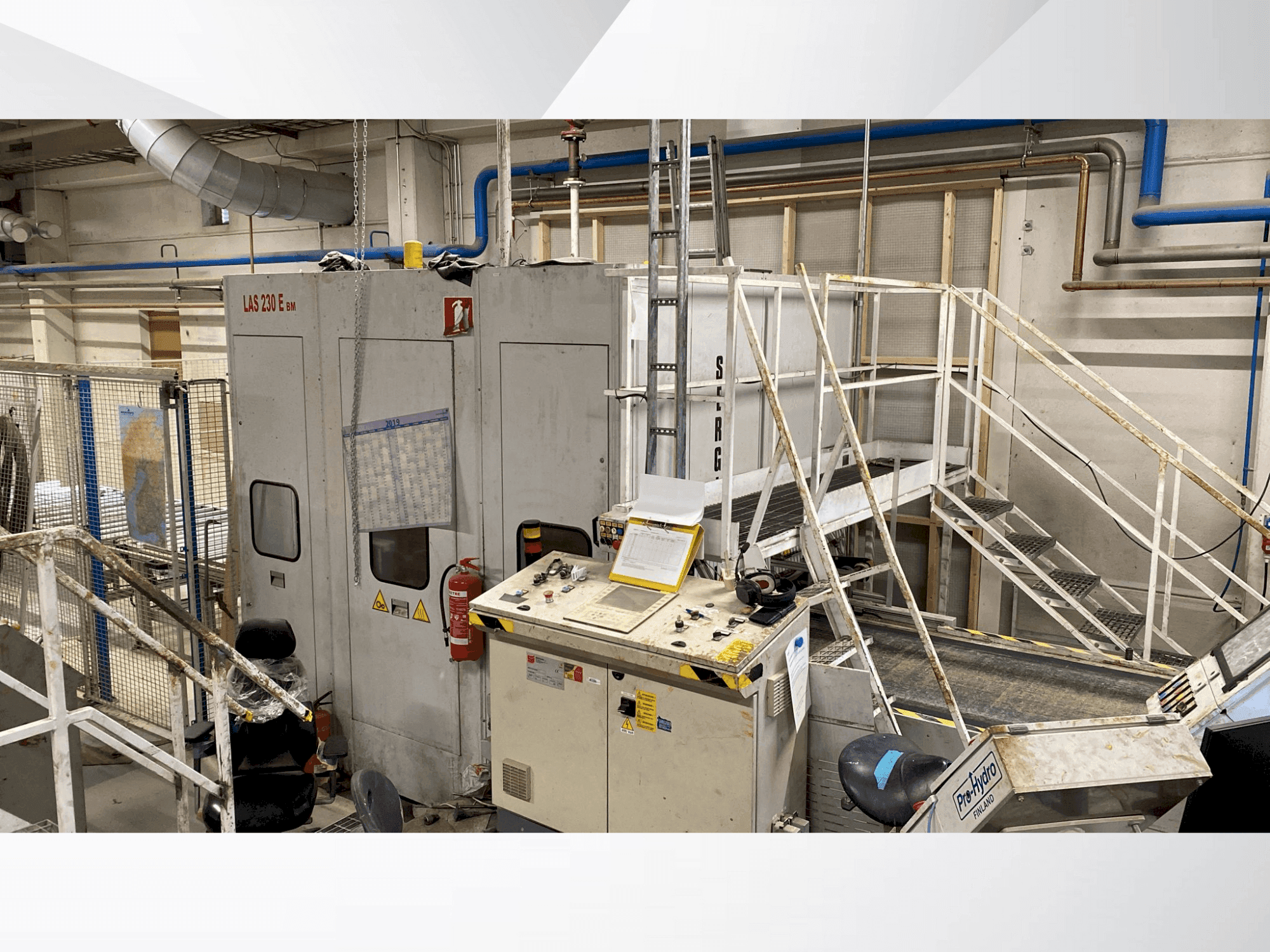 Widok z przodu maszyny SERGIANI LAS 230BM