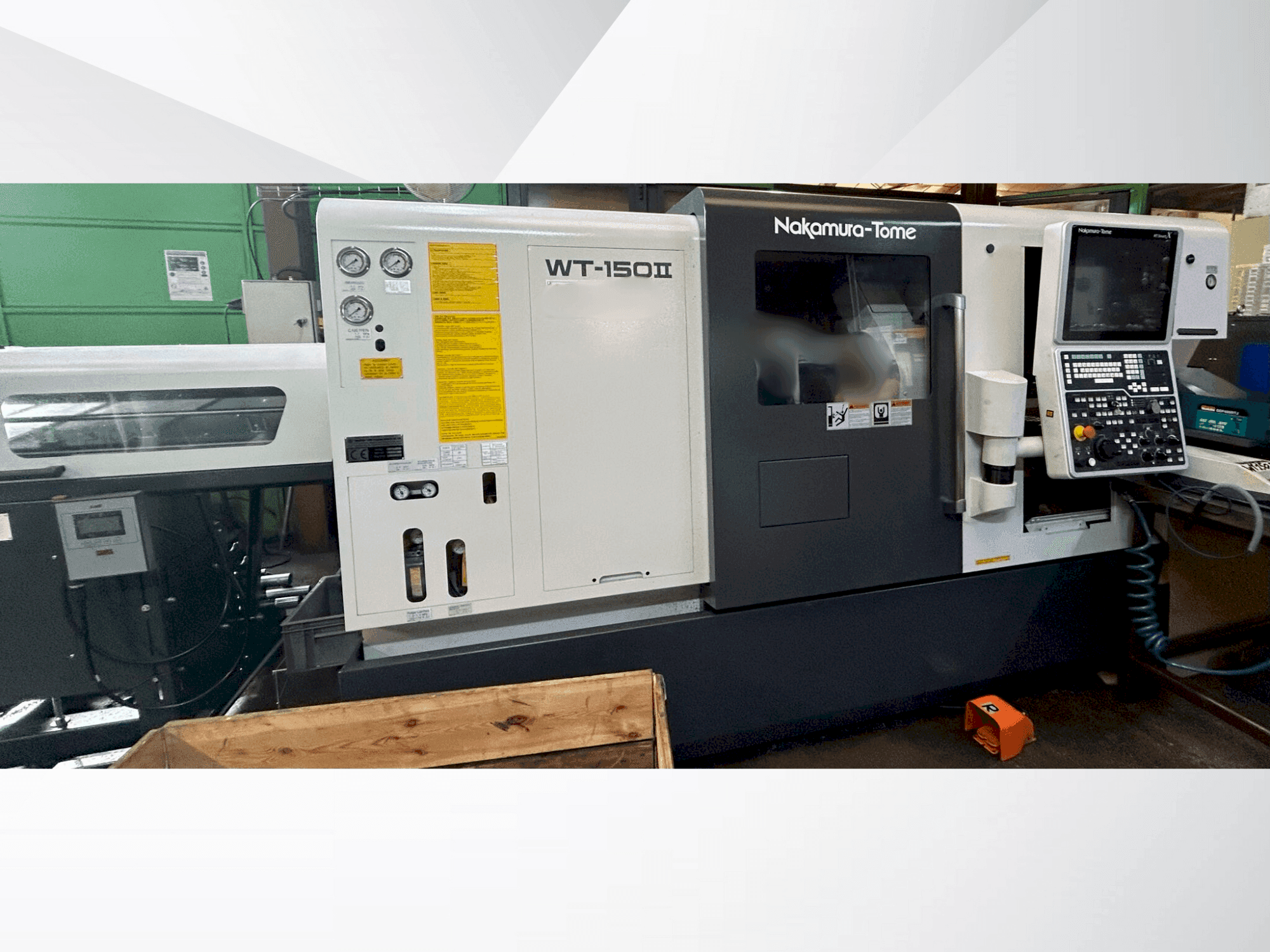 Widok z przodu maszyny NAKAMURA-TOME WT 150