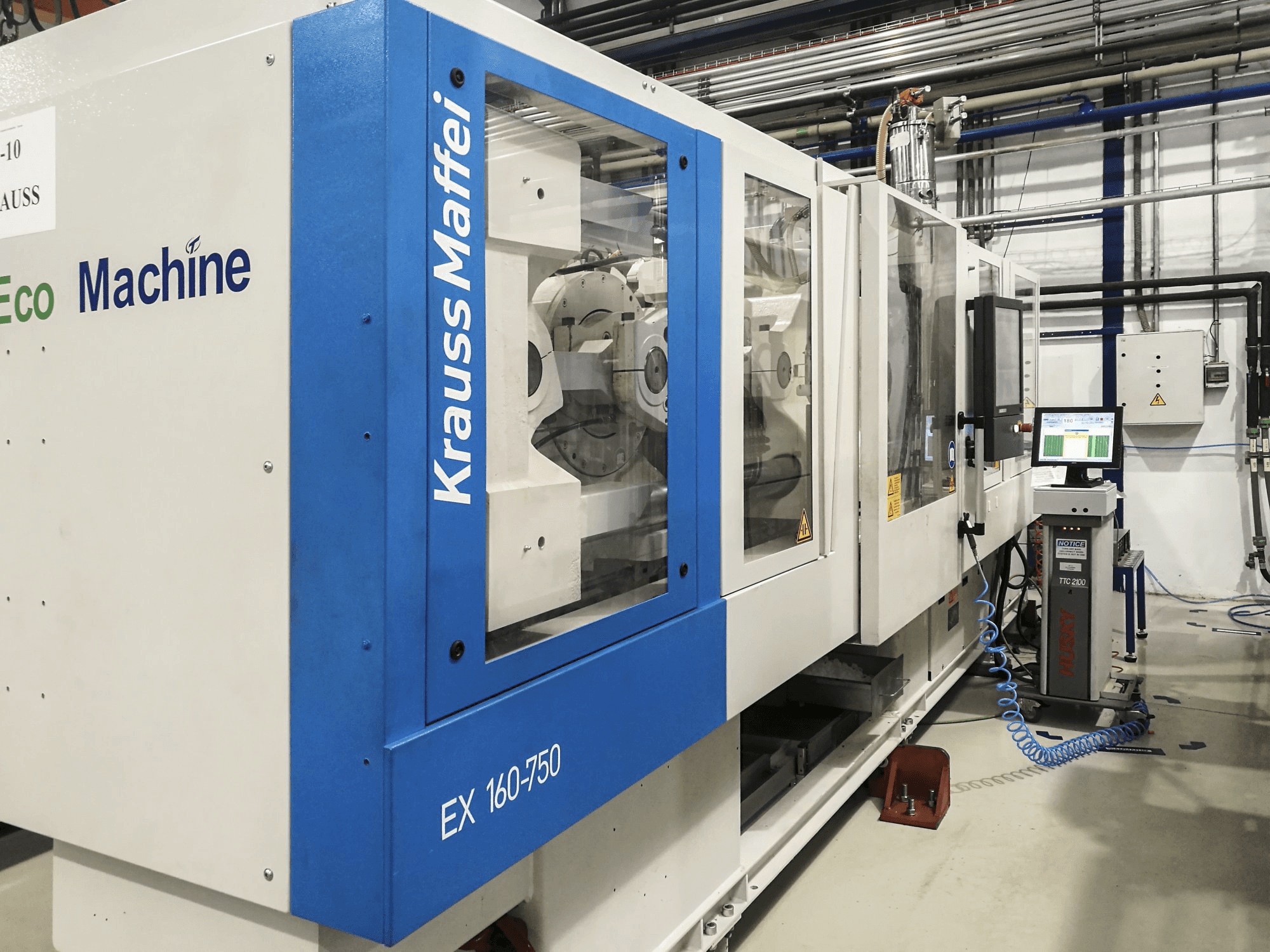 Widok z lewej maszyny Krauss Maffei 160-750 EX
