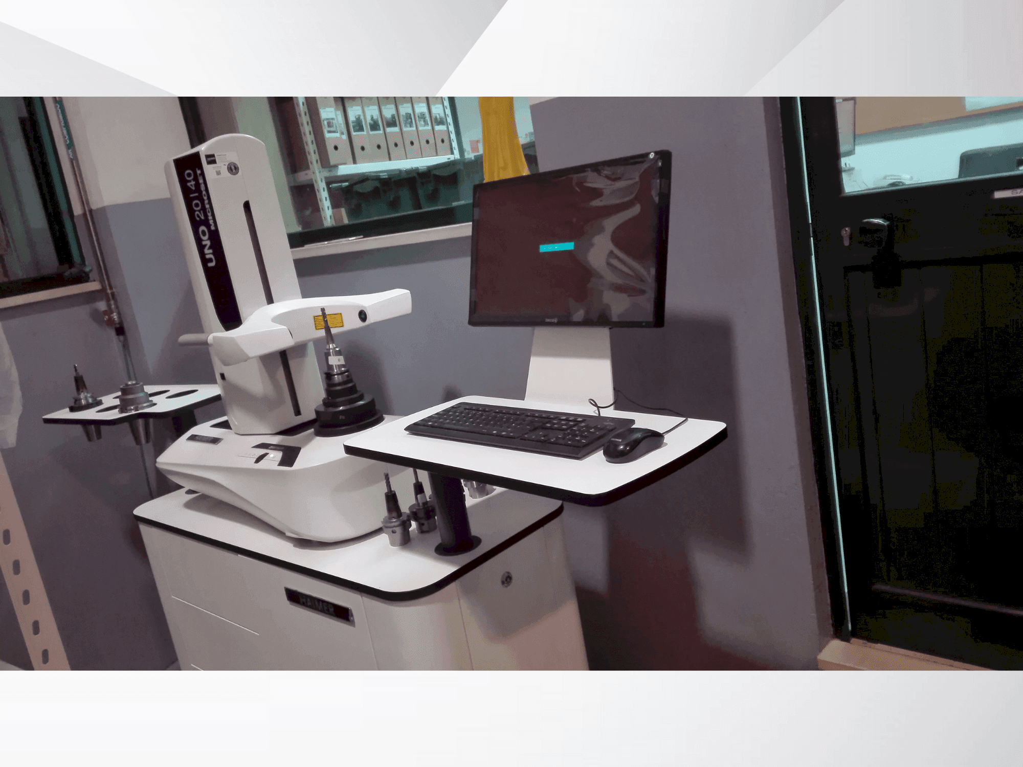 Widok z przodu maszyny HAIMER UNO 20/40 microset