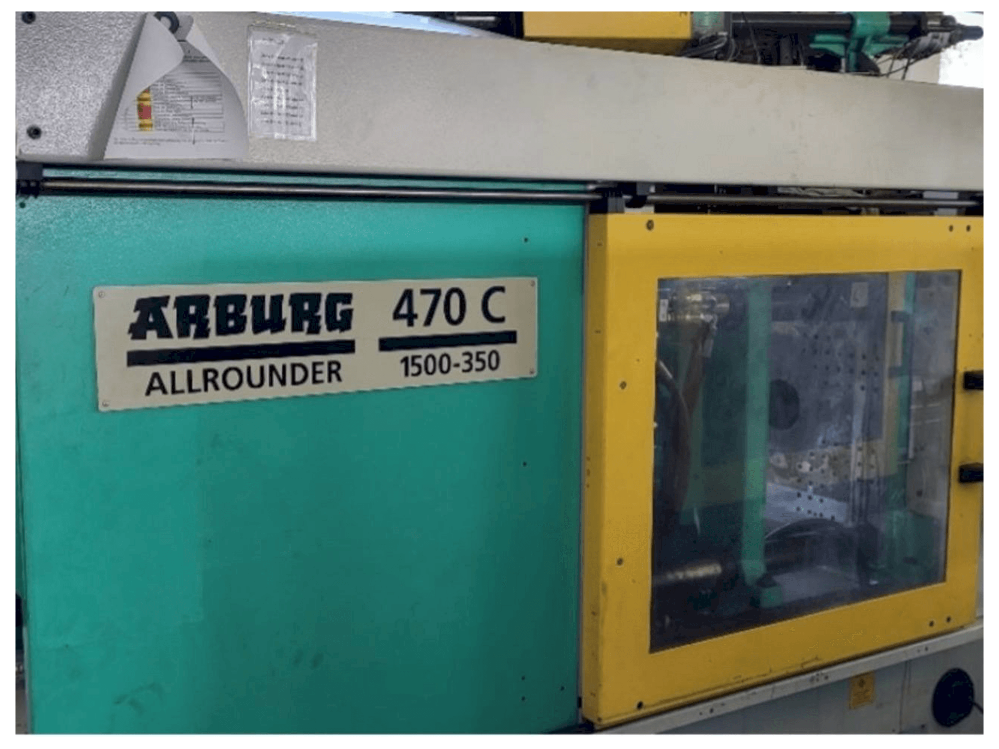 Widok z przodu maszyny Arburg Allrounder 470C 1500 - 350/150