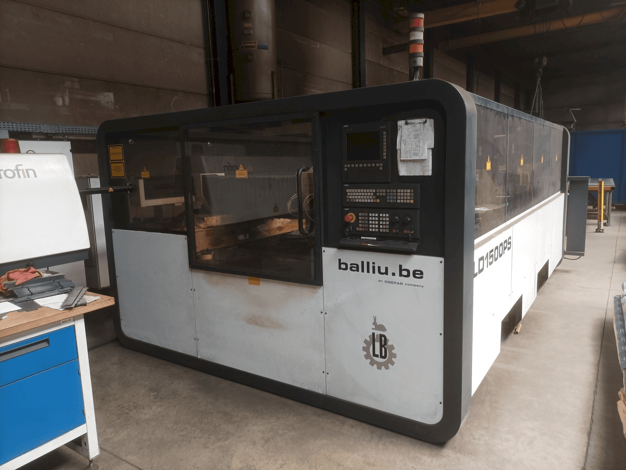 Widok z przodu maszyny Balliu LD 1500 PS