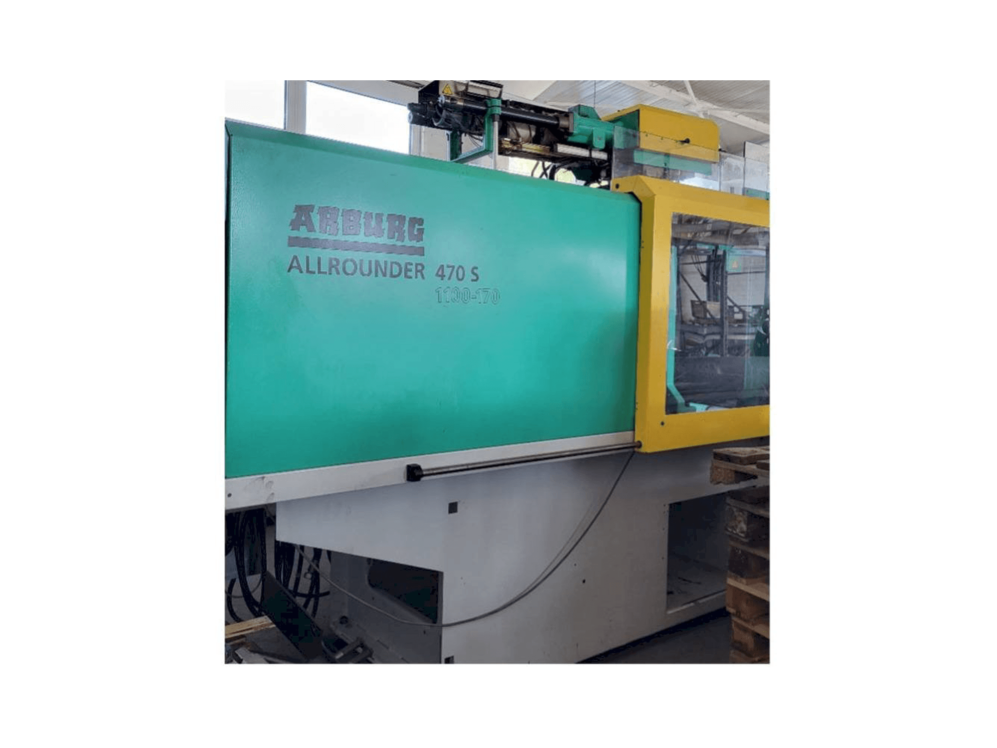 Widok z przodu maszyny Arburg Allrounder 470S 1100 - 170/170