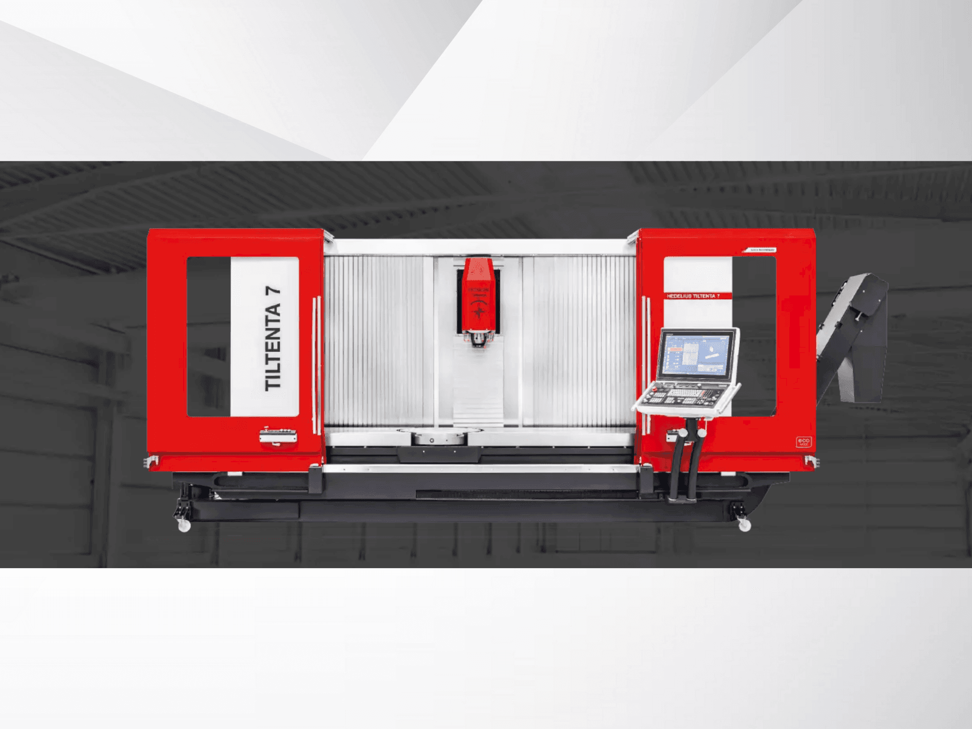 Widok z przodu maszyny HEDELIUS Tiltenta 7