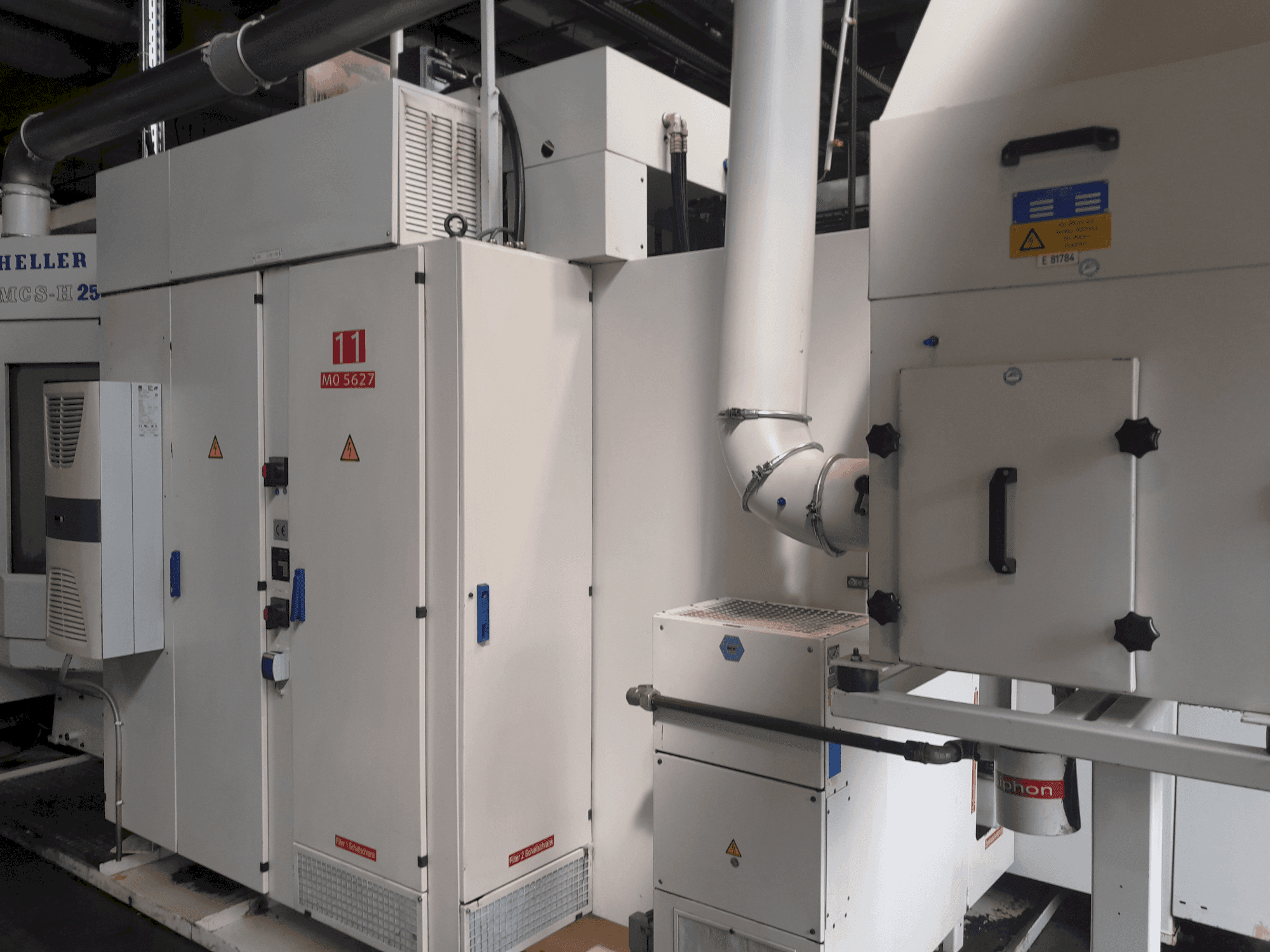 Widok z boku maszyny HELLER MCS-H 250