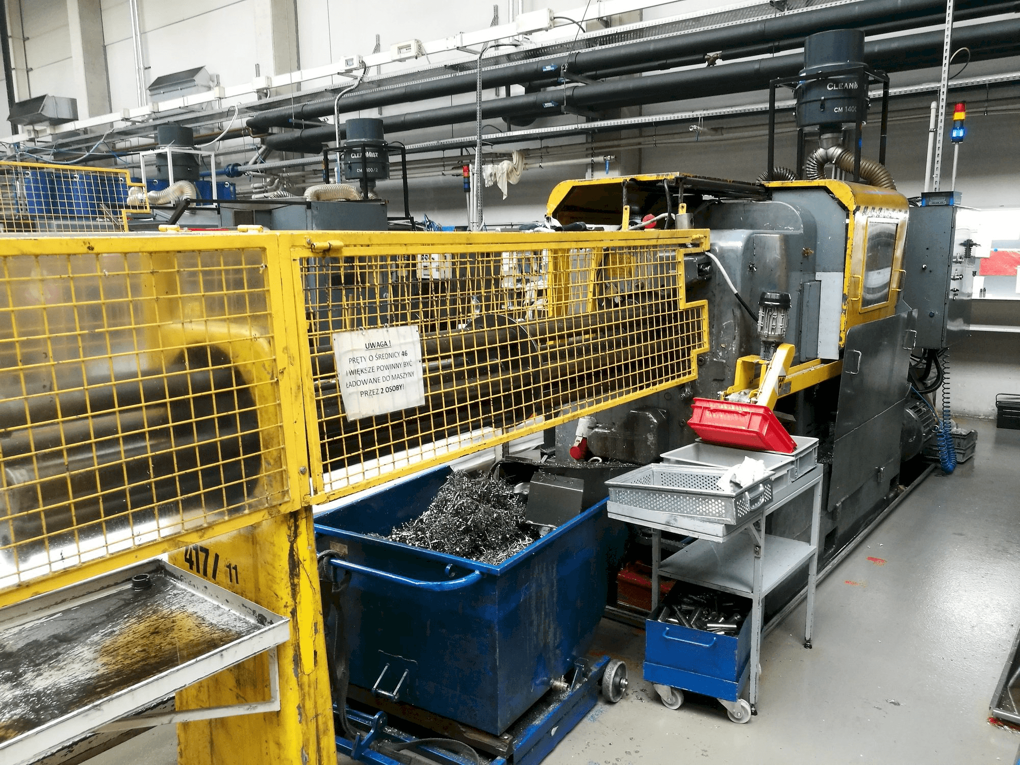 Widok z przodu maszyny Wickman 1 3/8"-6