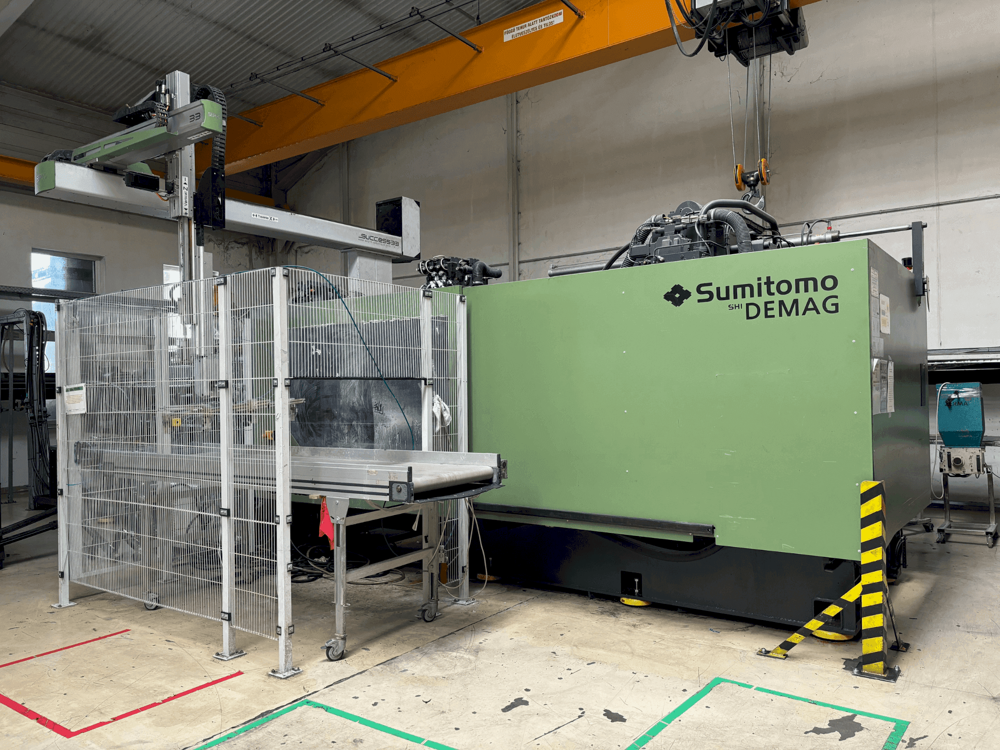 Widok z przodu maszyny SUMITOMO SHI DEMAG Systec 800/1120-6400