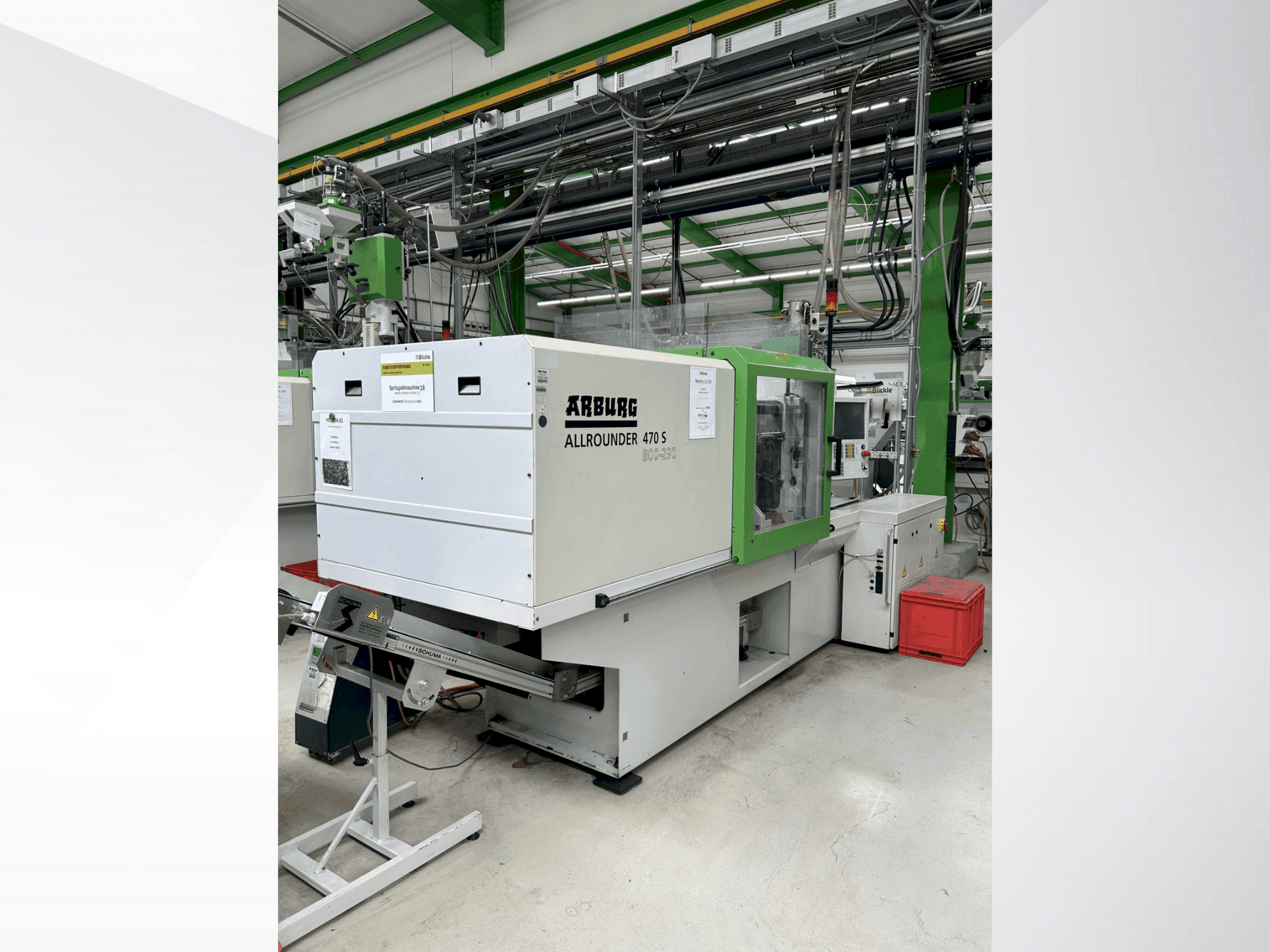 Widok z przodu maszyny Arburg 470 S / 800-290