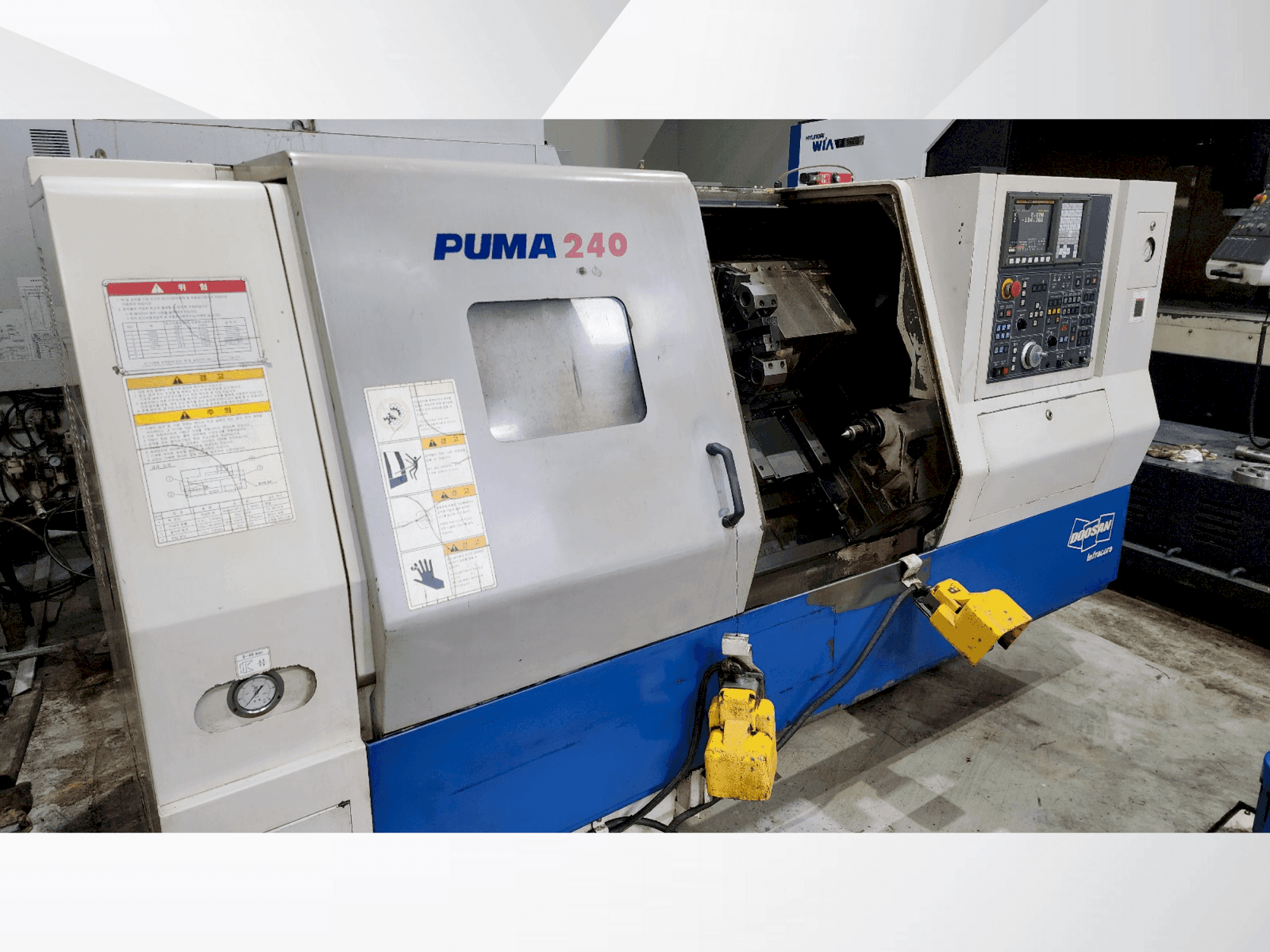 Widok z przodu maszyny DOOSAN PUMA 240B
